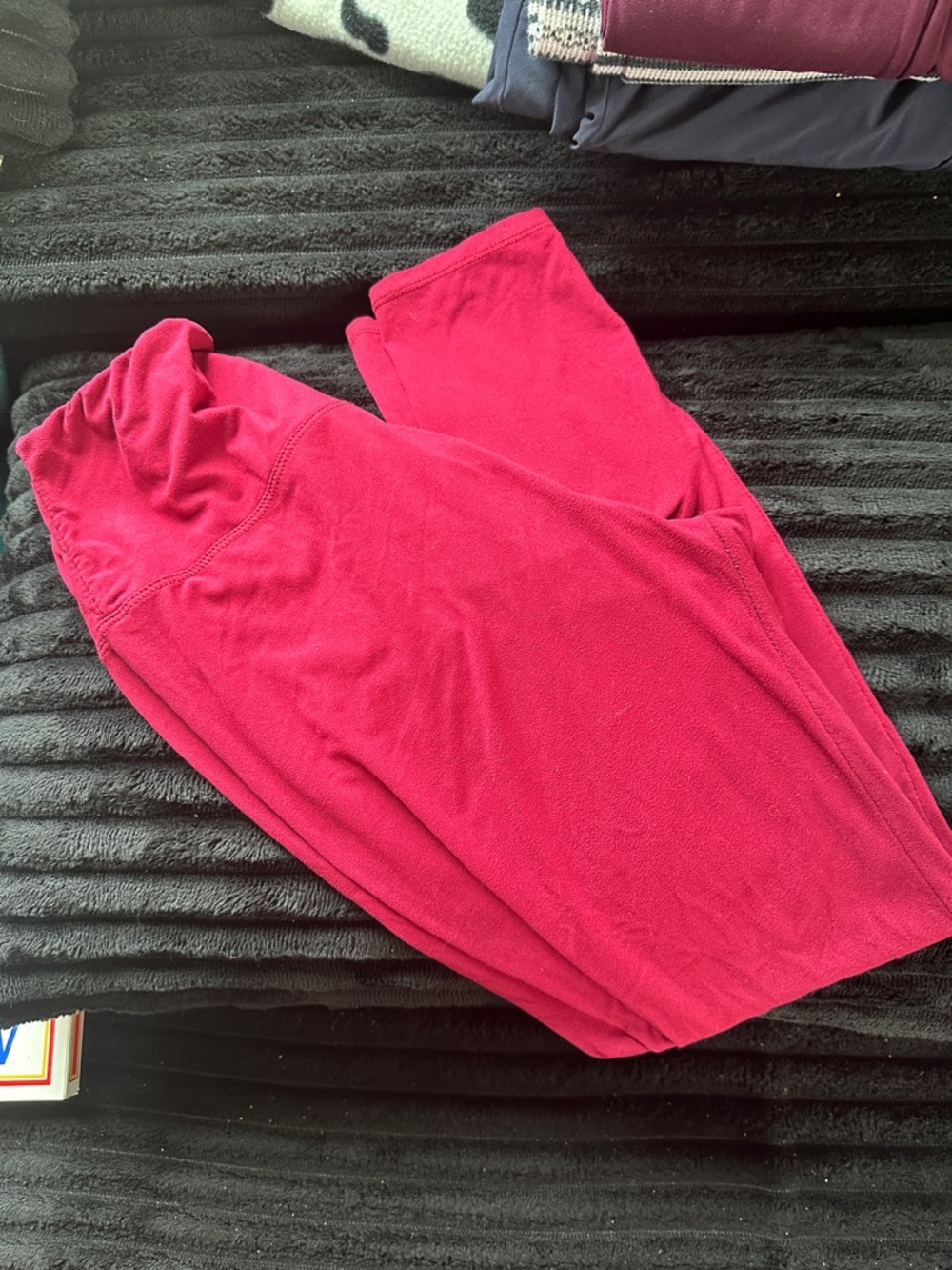 Cozy red legging